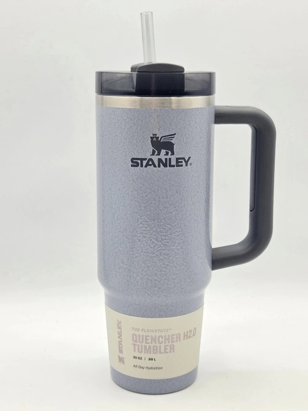 Stanley Classic Quencher H2.0 FlowState Tumbler 30 oz  - Hammertone Silver